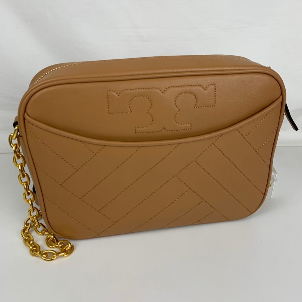 New Tory Burch Alexa Crossbody Bag - Aged Vachetta
